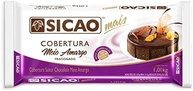 Cobertura sabor Cocolate Meio Amargo Sicao 1kg - imagem 1