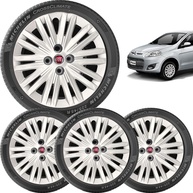 Kit 4 Calotas Fiat Palio, Siena e Punto Aro 15 Prata - Design Moderno e Proteção - imagem 1