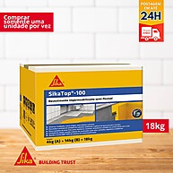 SikaTop®-100 Branco: Impermeabilizante Profissional 18kg - imagem 1