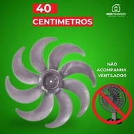 Hélice para Ventilador Mondial Super Turbo VTX 40cm 8 Pás Cinza - Reforço de Potência e Silêncio - imagem 2