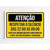 Silêncio, Por Favor! Placa MDF A4 20x29 - imagem 1
