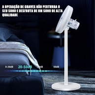 Ventilador de Coluna YG02R 45W 220V com Controle Remoto e Oscilação Silenciosa - imagem 3