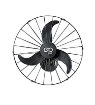 Ventilador Oscilante de Parede 60cm Goar Metal Preto 127V - Potente e Silencioso - imagem 3