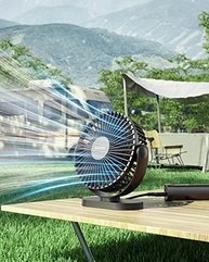 Gaiatop Ventilador de Mesa USB Silencioso 3 Velocidades com Rotação 90° - Compacto e Portátil para Casa, Escritório e Viagem - imagem 3