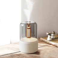 Difusor de Aromas com Luz de Vela 120ml – Umidificador Silencioso e Relaxante para Quarto e Sala - imagem 4