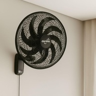 Ventilador de Parede Dômina 60cm Preto Bivolt - Potente, Silencioso e Moderno - imagem 1