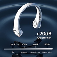 Ventilador de Pescoço Portátil 360° com Bateria 4000mAh - Mão Livre e Ultra Silencioso - imagem 5