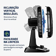 Ventilador Mondial VTX-40 Crystal: Super Turbo e Silencioso - imagem 2