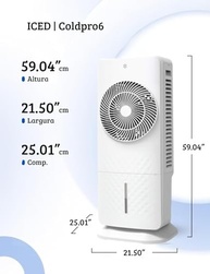 Climatizador de Ar Potente ColdPro6 Iced 6L - Refrescante, Silencioso e Econômico (220V) - imagem 3