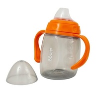 Copo com Alças e Bico Silic Colors Cinza/Laranja da Clingo – Prático, Seguro e Estiloso - imagem 5