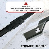 Palhetas Limpador Parabrisa Silicone New Civic 2007-2011 Tiger Auto Flat Silenciosas Jogo 2 Unidades - imagem 3