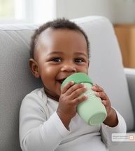 Copo de Treinamento em Silicone 360º 240ml Twibex - Seguro, Antivazamento e Livre de BPA - imagem 3
