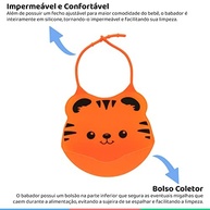 Babador de Silicone com Pega Migalhas da Buba - Proteção Moderna e Estilosa para Bebês - imagem 4