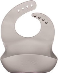 Kit Alimentação Bebê Silicone 9 Peças - BLW, Antiderrapante, Livre de BPA | Prato, Copo, Talheres e Babador (Cinza) - imagem 3