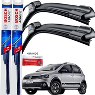 Par de Palhetas Limpador Parabrisa Bosch Aerofit Silicone Cross Fox 2010-2012 - imagem 2