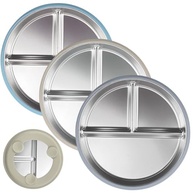 Pratos Infantil Aço Inox com Sucção LQCOZYM - Base Silicone Antiderrapante - imagem 2