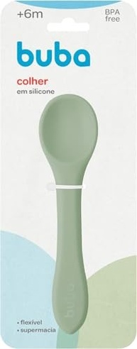 Colher em Silicone Infantil Super Macia e Flexível para Bebês a Partir de 6 Meses - Segura, Ergonômica e Livre de BPA - imagem 2