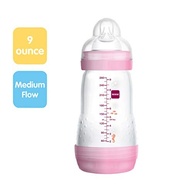 MAM Garrafa Anticólica Easy Start 265ml Rosa - Bico Silicone Fluxo Médio - imagem 3