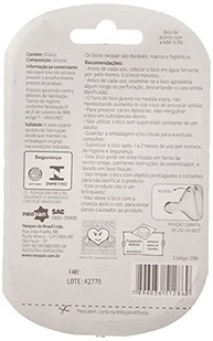 Bico de Silicone BL Tam.2 Furo M - Anti-cólica | Seguro e Higiênico - imagem 3