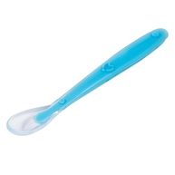 Colher de Silicone Bebê Papinha Pimpolho Azul - Segura, Macia e Ergonômica - imagem 2