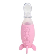 Colher de Silicone com Dispenser Rosa - Refeições Práticas e Seguras para Bebês - imagem 2