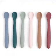 Conjunto de 6 Colheres de Alimentação em Silicone – Seguras, Resistentes e Prontas para o Dia a Dia - imagem 1