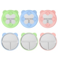 Pratos Infantil Aço Inox com Sucção - 3 Unidades Coloridas com Mangas Silicone Removíveis - imagem 2