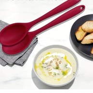 Kit Colher e Pinça Culinária Silicone 27cm + 25cm com Cabo Inox - Resistente e Ergonômico - imagem 3