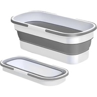 Balde Dobrável Retrátil de Silicone com 4 Rodinhas – Multiuso e Compacto para Lavagem e Limpeza - imagem 2