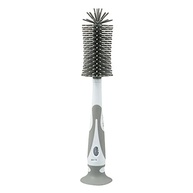 Escova de Mamadeira Premium em Silicone 360º - Clingo Cinza/Branco | Livre de BPA - imagem 2