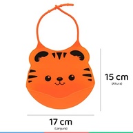 Babador de Silicone com Pega Migalhas da Buba - Proteção Moderna e Estilosa para Bebês - imagem 3