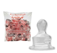 Bico de Mamadeira Assimétrico Baby Nany - Pacote com 25 Unidades em Silicone Transparente - imagem 1