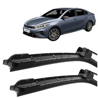 Par de Palhetas Limpador Para-Brisa Kia Cerato 2009-2012 Silicone Encaixe Gancho - imagem 2