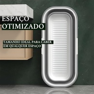 Balde Dobrável Retrátil de Silicone com 4 Rodinhas – Multiuso e Compacto para Lavagem e Limpeza - imagem 5