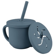 Copo de Silicone com Canudo Infanti Snack Piccolo Azul - Seguro, Prático e Versátil para Crianças - imagem 2