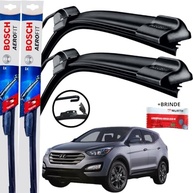 Par Palhetas Limpador Parabrisa Silicone Bosch Aerofit Hyundai Santa Fé 2008-2013 - imagem 2