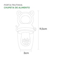 Porta Fruta Chupeta em Silicone BPA-Free Rosa - Segura e Saudável para Bebês a Partir de 6 Meses - imagem 3