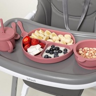 Copo de Silicone com Canudo Infanti Snack Piccolo Rosa - Seguro, Prático e Versátil - imagem 4