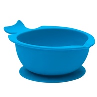 Bowl de Silicone com Ventosa Azul - Seguro, Prático e Ideal para Bebês - imagem 1