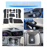 Tapetes de Silicone Premium para VW Taos 2022-2024: Proteção e Estilo no Console Central e Porta-Copos - imagem 3