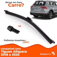 Palheta Limpadora Para-Brisa Traseiro Vigia Slim 14" Tiguan Allspace (2018-2025) - Silicone Premium - imagem 4