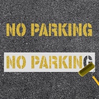 Estêncil Sem Estacionamento 10cm - Silicone Flexível para Marcação de Vagas - imagem 2