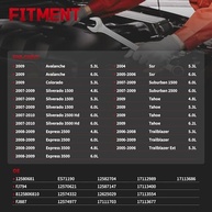 Kit 8 Injetores de Combustível para Chevy Silverado, GMC Sierra e Cadillac Escalade - OE 12580681 FJ887 - imagem 4