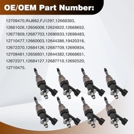Kit 8 Injetores de Combustível 6.2L/6.6L para Cadillac Escalade, GMC Yukon, Chevy Silverado - OE 12709470 - imagem 4