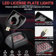 Luz de Placa LED LivTee: Upgrade para Chevy Silverado, Tahoe, GMC Sierra e mais (1999-2013) - imagem 4