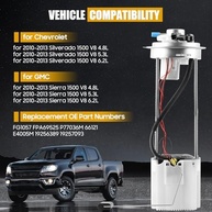 Conjunto Bomba Combustível E4005M para Chevrolet Silverado 1500 / GMC Sierra 1500 V8 (4.8L, 5.3L, 6.2L) - Substitui FG1057, P77036M - imagem 3