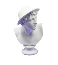 Estatueta Réplica de Mercúrio em Resina Branca - 15cm | Decoração Mítica e Simbólica - imagem 1