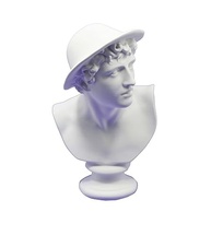 Estatueta Réplica de Mercúrio em Resina Branca - 15cm | Decoração Mítica e Simbólica - imagem 2