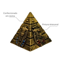 Estatueta Miniatura Pirâmide Egípcia - Decoração com Simbolismo e Estilo para Escritório e Ambientes - imagem 5
