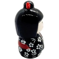 Estátua Cerâmica Kokeshi Preta - Simboliza Amizade, Amor e Proteção | Decoração Japonesa Encantadora - imagem 5